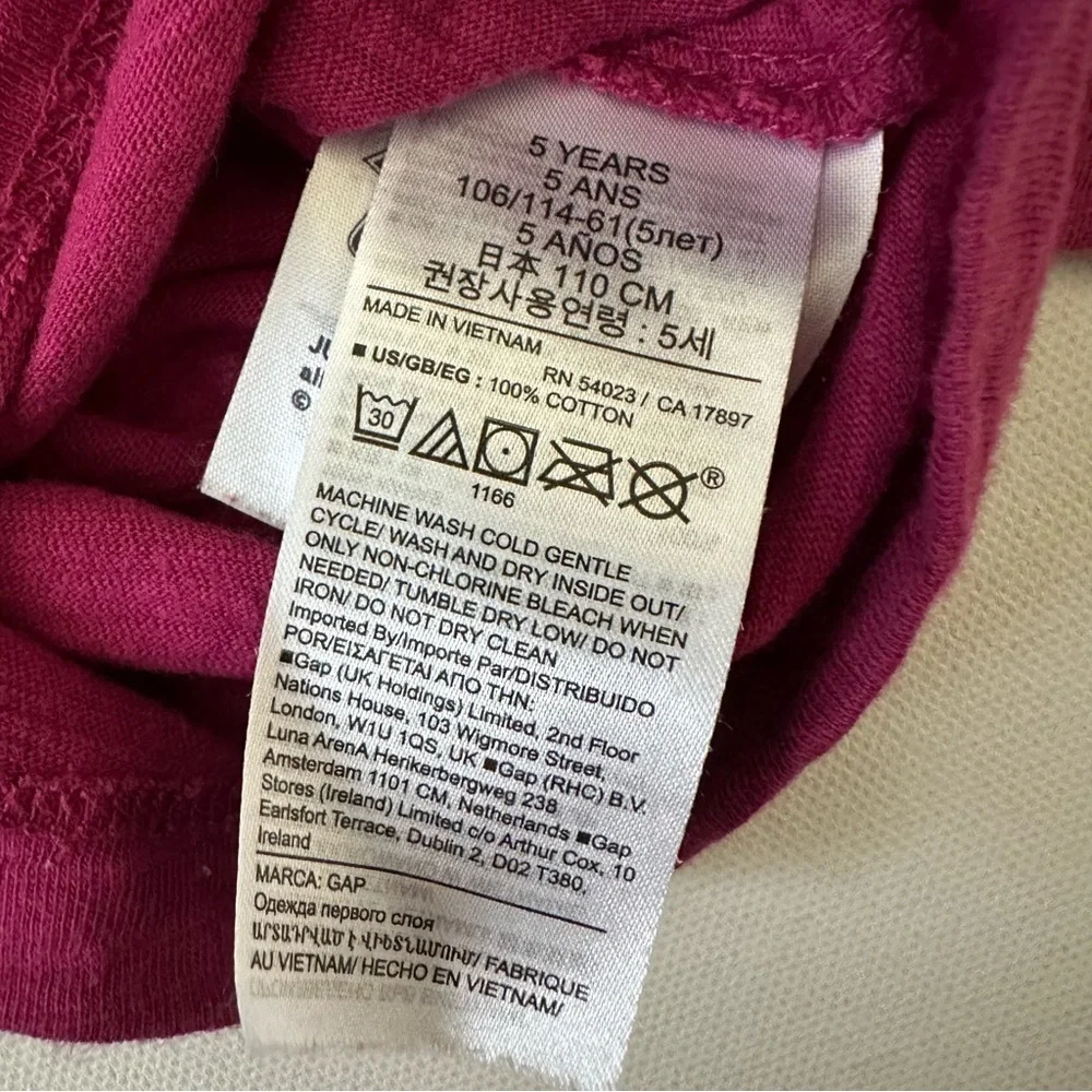Baby Gap Girls Long Sleeve Graphic Shirt Size 5 Years